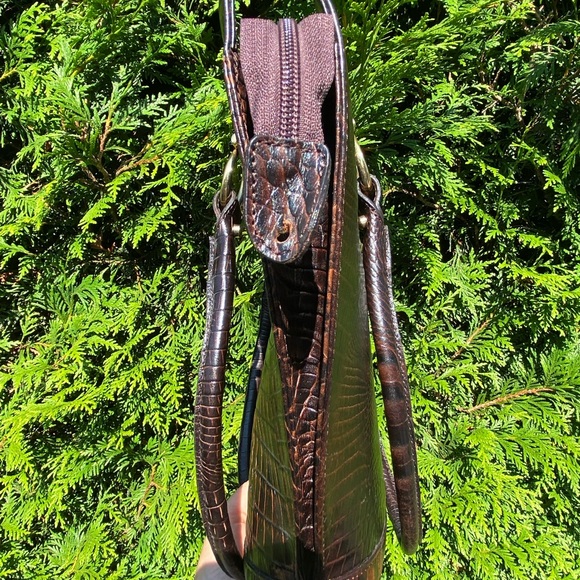 Lopez Taibo crocodile embossed tote shoulder bag - Picture 11 of 11